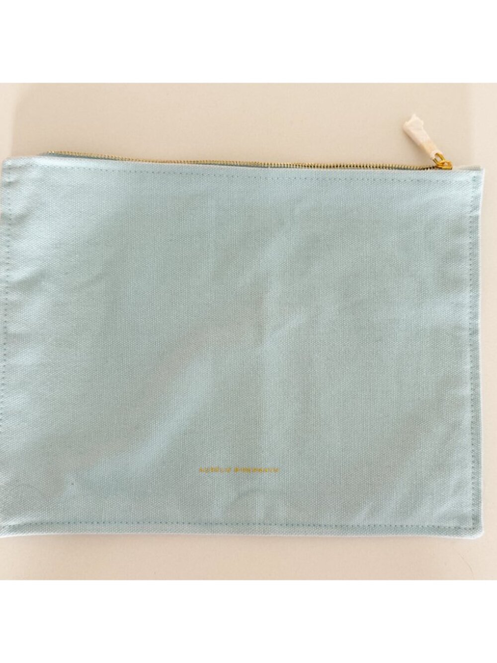 AURELIE BIDERMANN light aqua Blue Canvas Zip Top Dust Bag - Picture 2 of 6
